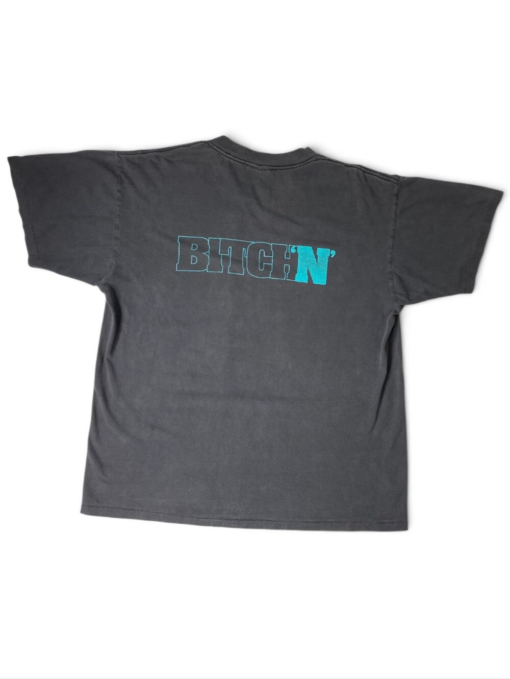 Vintage 90s BWear "Made With An Attitude" Single Stitch Oneita USA Tee L